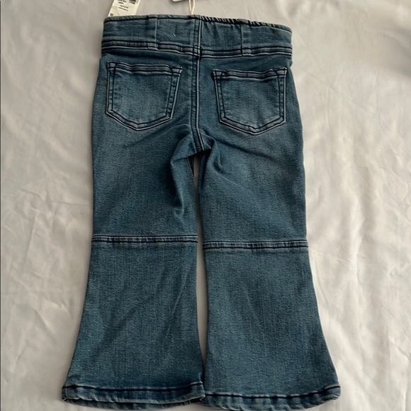 Chelsea & Violet Baby Girls Blue Flare Wide Leg Jeans - Picture 6 of 8